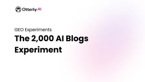 2000 AI blogs experiment