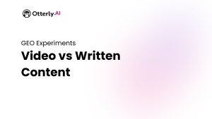 video to blog experiment AI Search