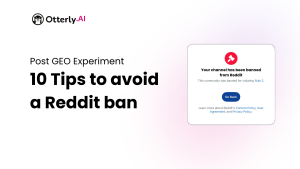 Reddit GEO banned case study